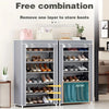 9-Tier Shoe Rack with Dust Cover