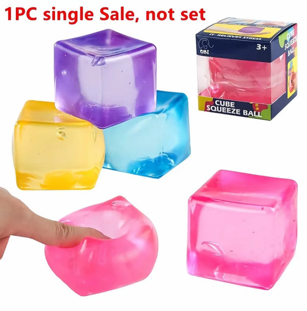 Squeeze Ice Cube Squishy Toy