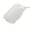 A white compact anti-slip hand washing board with a handle, shown from above.