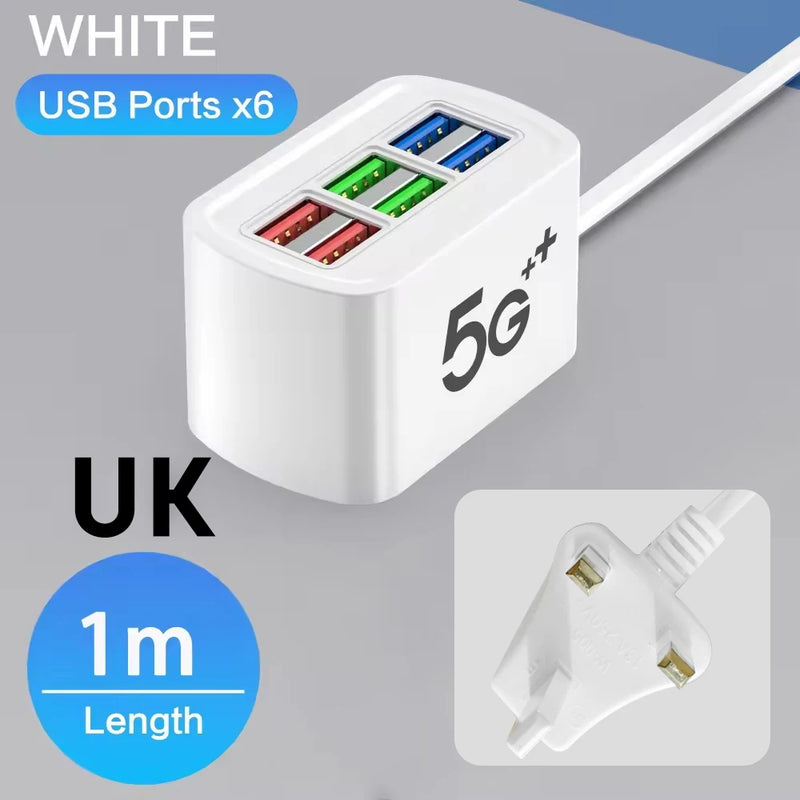 5-Port USB Desktop Charging Station