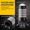 A close-up view of a solid aluminum heat dissipation bulb with a hollow inner body design.