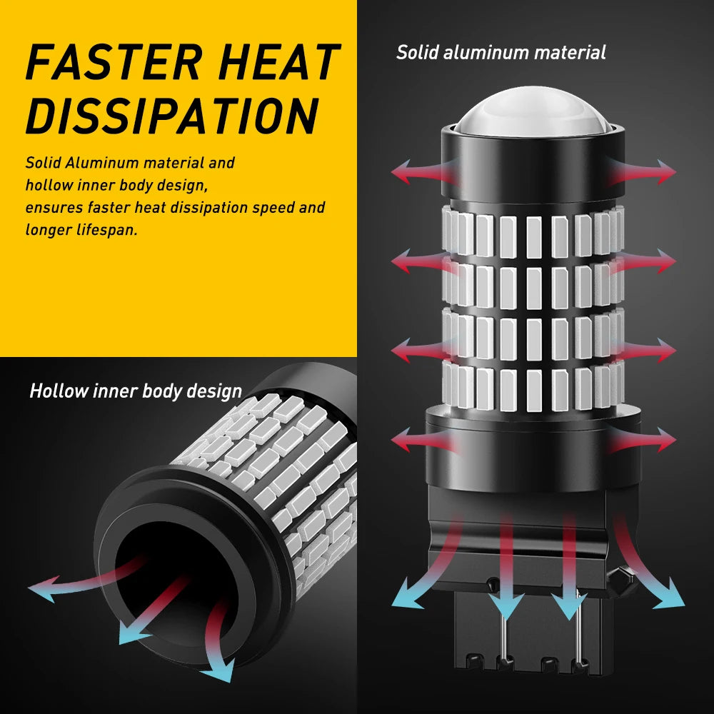 A close-up view of a solid aluminum heat dissipation bulb with a hollow inner body design.