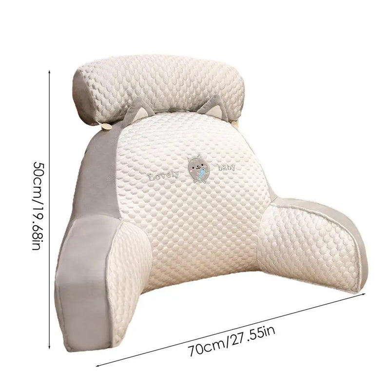 Ergonomisches Bett-Rückenlehnenkissen mit Armlehnen