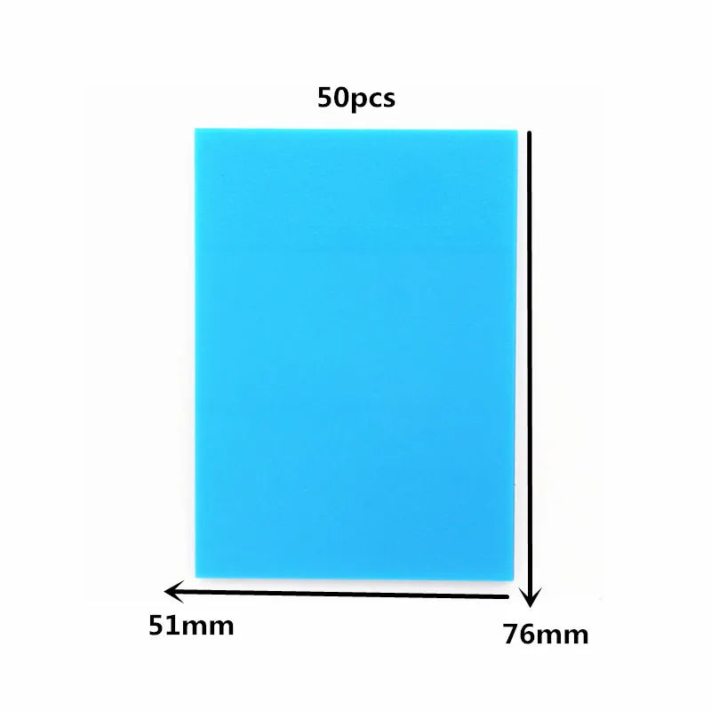 Clear Self-Adhesive Sticky Notes Pack of 50