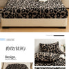 Cozy Plush Fitted Sheet with Leopard Print