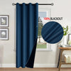 100% Blackout Solid Color Curtains for Bedroom and Living Room