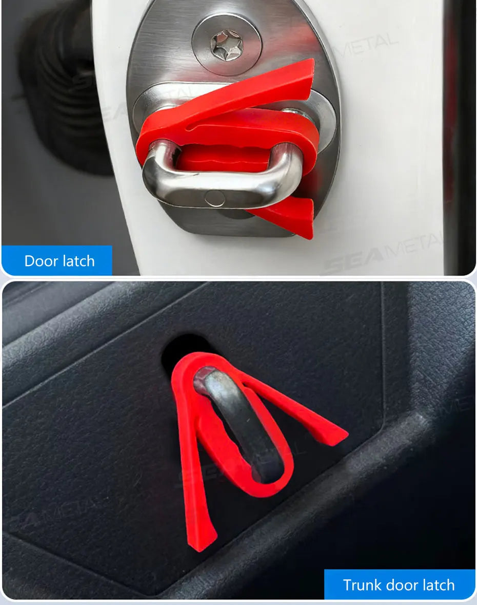 Silicone Car Door Lock Protection Pads (Set of 4)