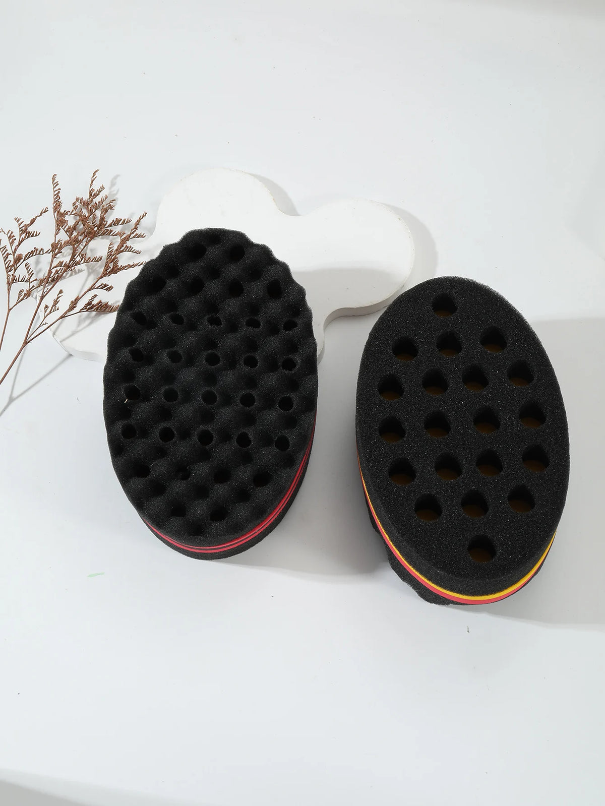Professional Curl Defining Sponge Brush for Natural Hair