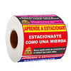 Humorous Spanish Parking Warning Stickers (160-Pack)