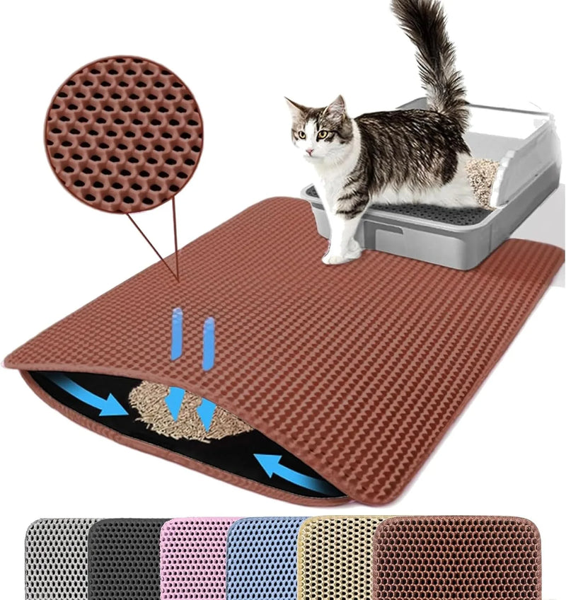 Double-Layer Cat Litter Trapping Mat