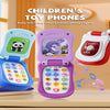 Kids' Cartoon Flip Phone Toy with Music and Learning Games