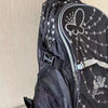Floral Print Laptop Backpack with Butterfly Accents