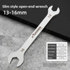 Ultra-Thin Dual-End Open Wrench for Tight Spaces