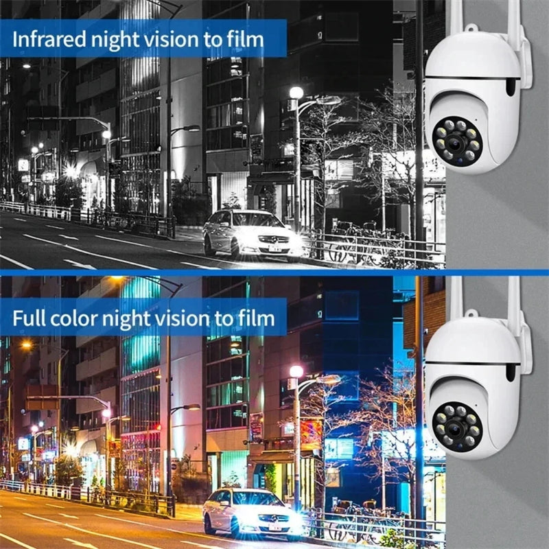 8MP PTZ Outdoor Security Camera with AI Tracking & Night Vision