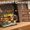 Book Nook DIY Wooden Miniature Kit with LED Lighting