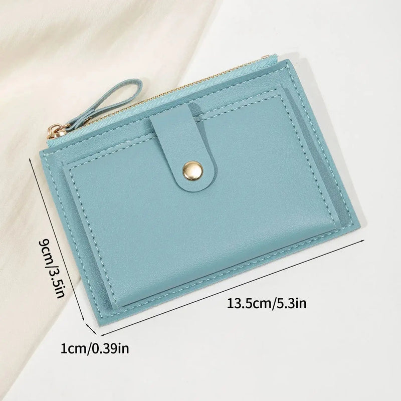 Slim PU Leather Card Holder Wallet