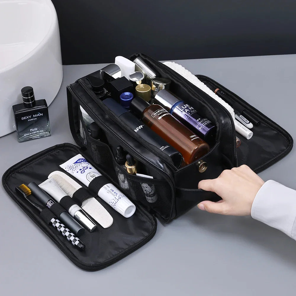 Waterproof Hanging Toiletry Bag with Multiple Compartments