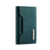 Vintage Leather Trifold Wallet with Magnetic Closure