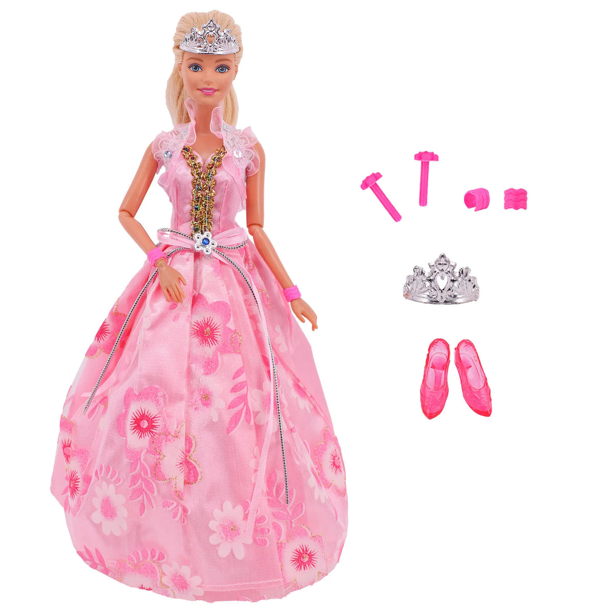 Doll Accessory Set with Suitcase for 11.5-Inch BJD Dolls