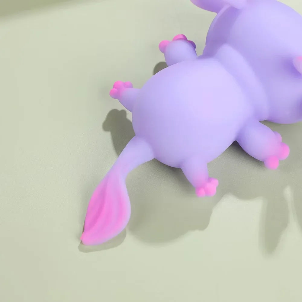Axolotl Squeeze Ball Stress Relief Toy - Slow Rising Squishy for Kids and Adults