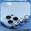 Titanium Camera Lens Protector with Tempered Glass for iPhone 16 Pro Max, 15, 14, 13, 12 & Mini