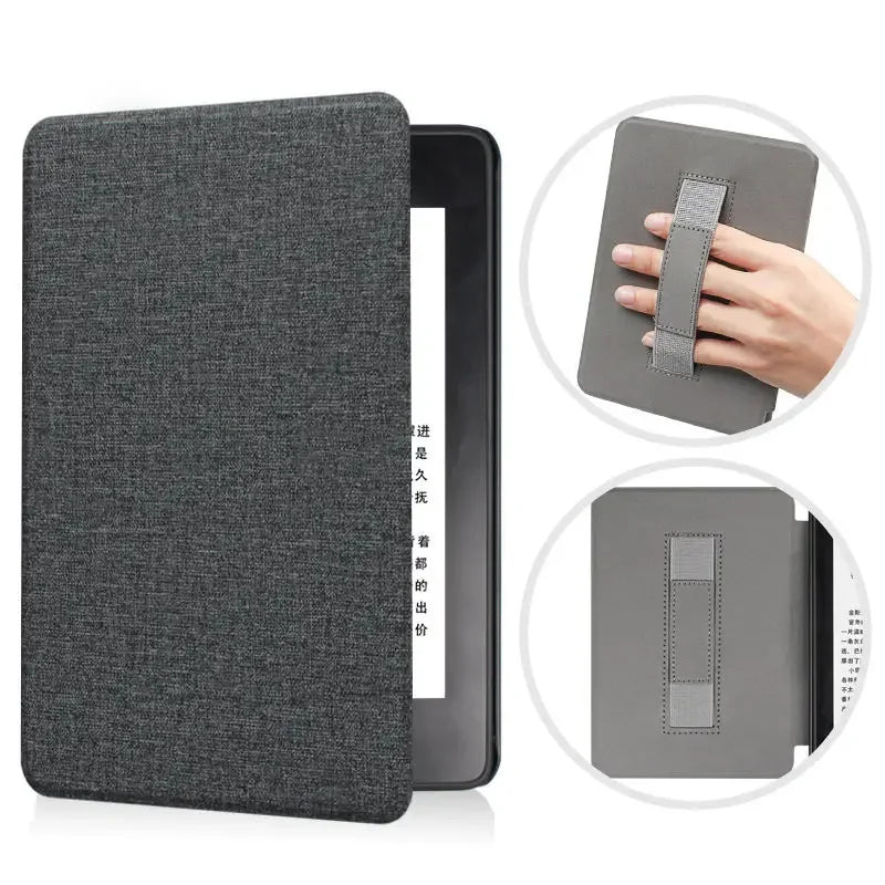 Premium Leather Case for Kindle Paperwhite (2024) with Hand Strap & Auto Sleep/Wake