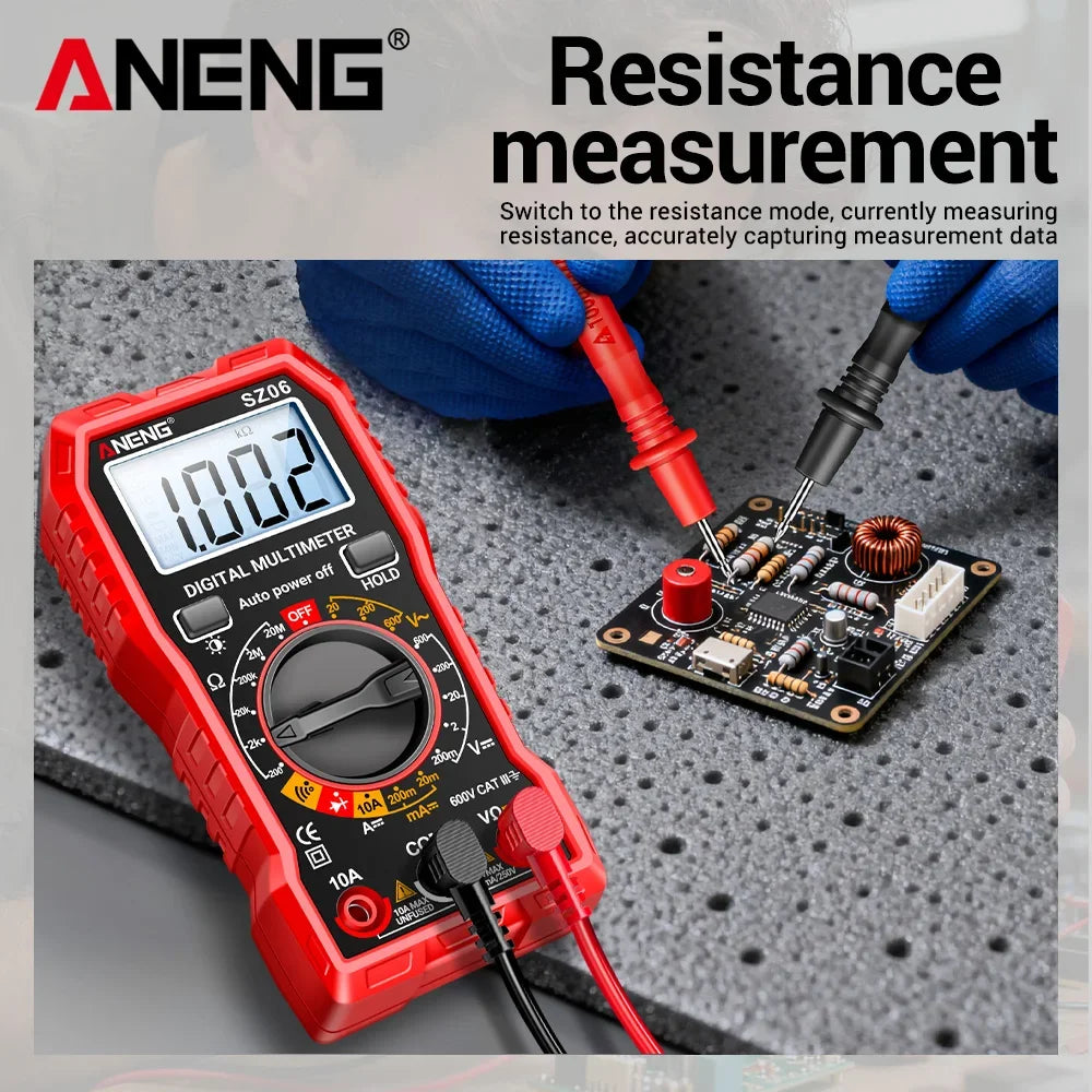 Compact Digital Multimeter with 2000-Count Accuracy for Home and Electrical Work