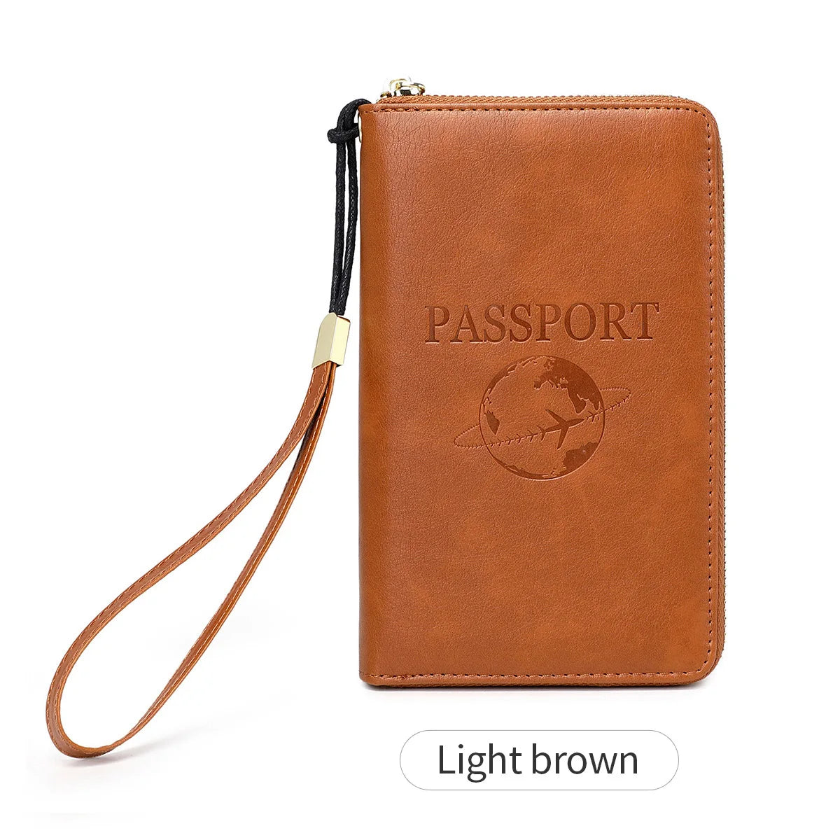 RFID-Blocking Travel Passport Holder with Card Slots