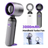 Portable LED Digital Handheld Fan with USB Rechargeable Battery