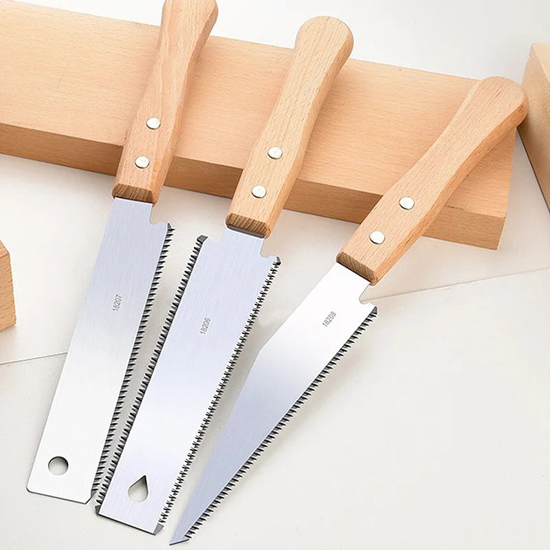 Japanese-Style Pull Saw with Wooden Handle