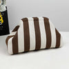Striped Knit Tote Bag - Casual & Spacious Handbag