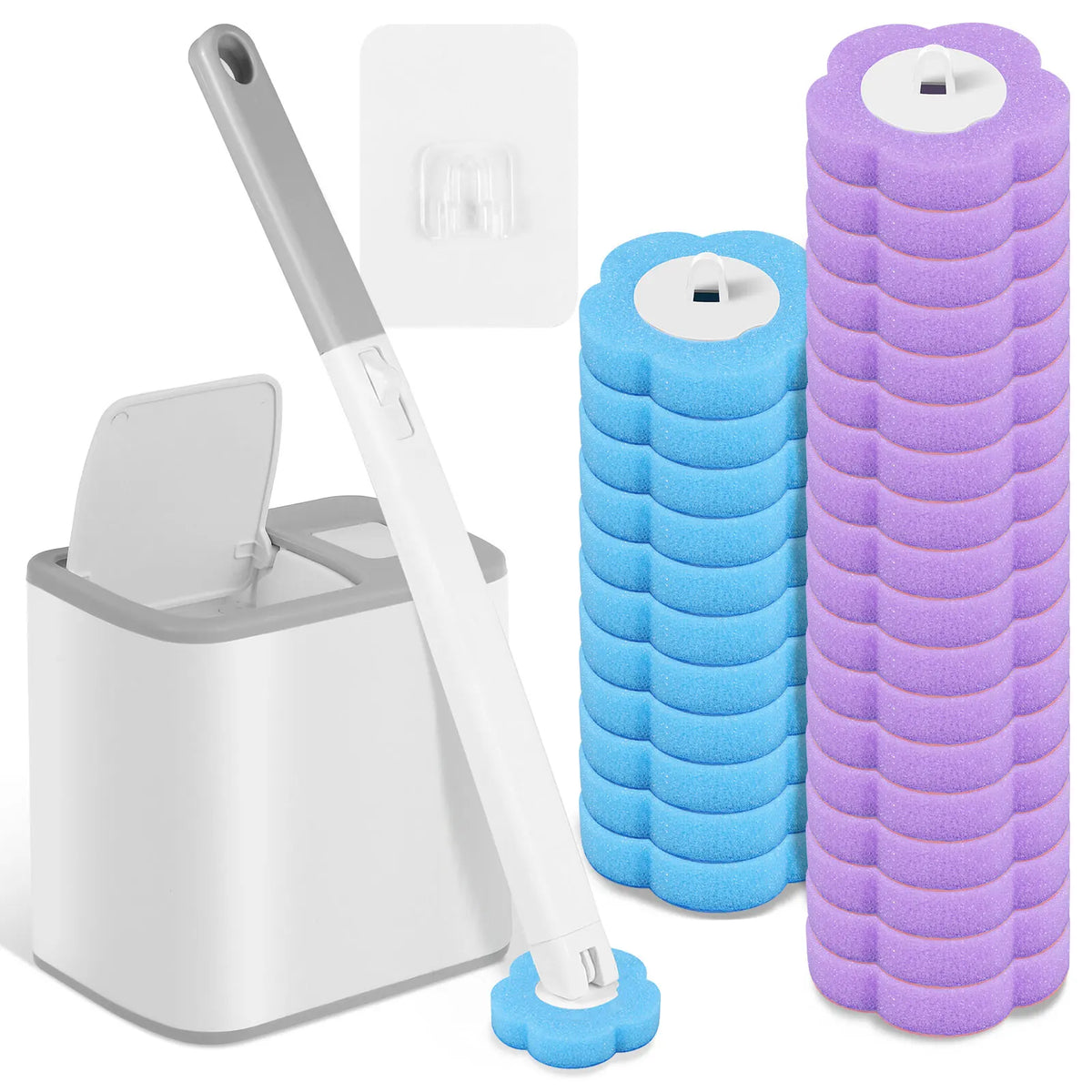 Disposable Toilet Cleaning Kit with Refill Heads