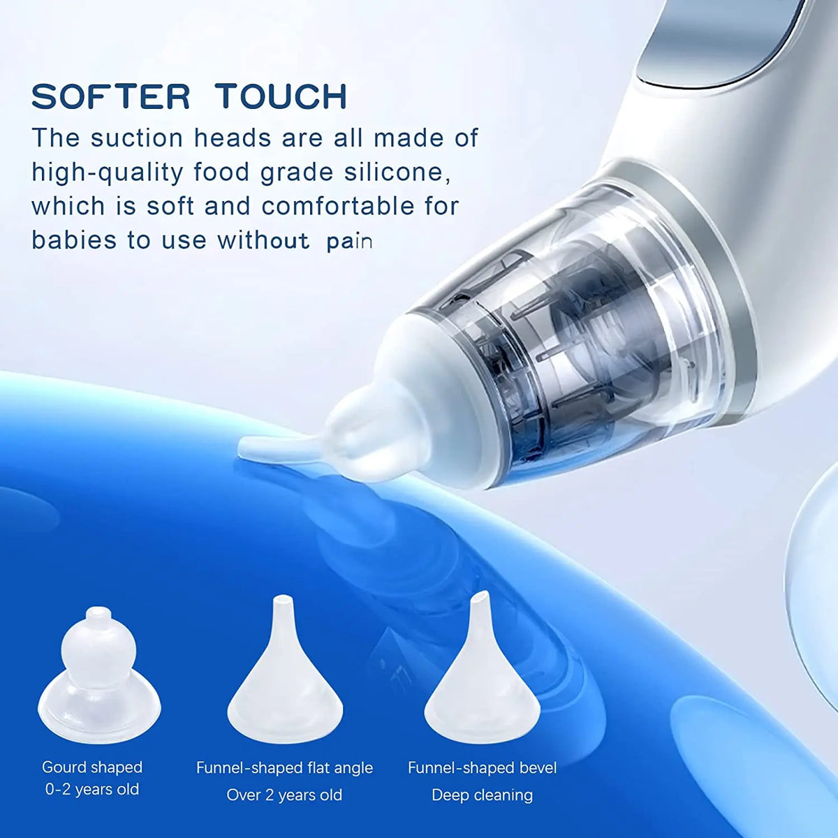 Baby Electric Nasal Aspirator with Soothing Music & Soft Silicone Tips