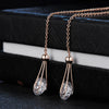 Elegant Cubic Zirconia Drop Earrings