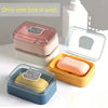 Dustproof Drainage Soap Dish with Lid