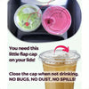 Clear Disposable Plastic Cups with Lids for Iced Drinks