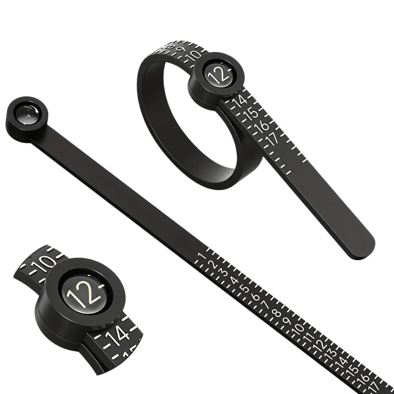 Ring Sizer Set with Magnifier and Measuring Tape