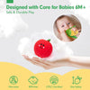 Soft Fruit & Vegetable Sensory Toy Set with Crinkle and Rattle