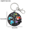 Tone Color Wheel Spinner Fidget Keychain