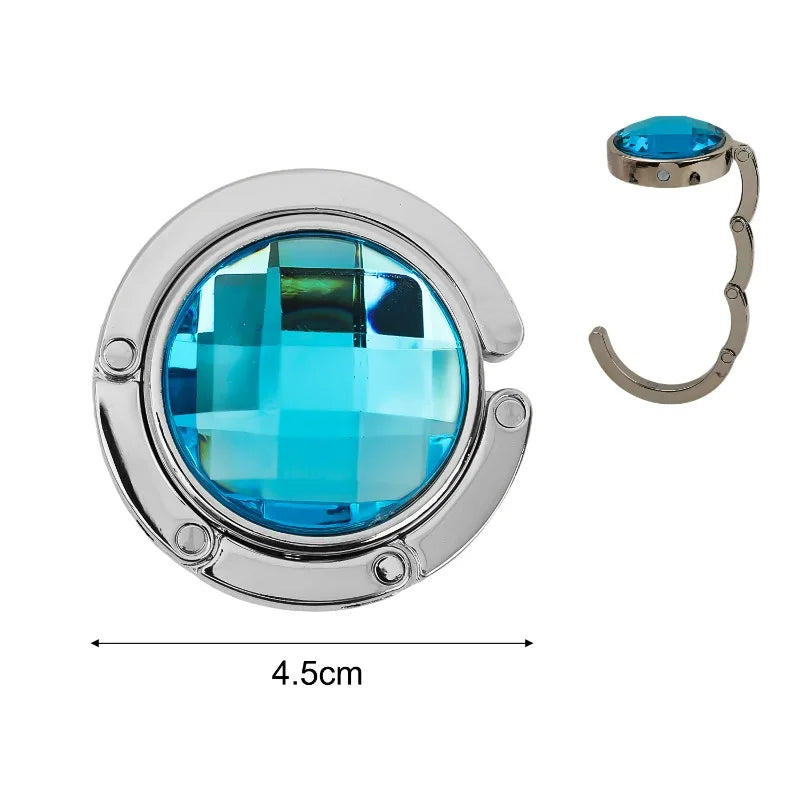 Foldable Crystal Acrylic Hook with Anti-Slip Pad