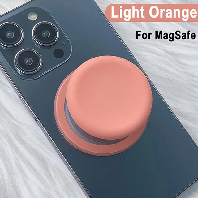 Magnetic Phone Grip and Stand with Silicone Cover