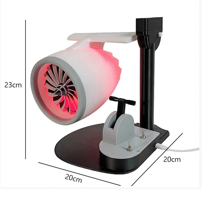 Desktop-Turboventilator mit Luftbefeuchter und kabelloser Ladefunktion