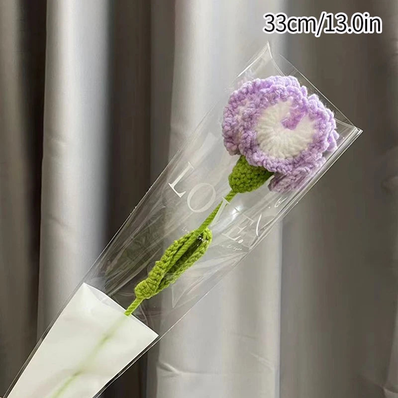 Handmade Crochet Carnation Flower Bouquet