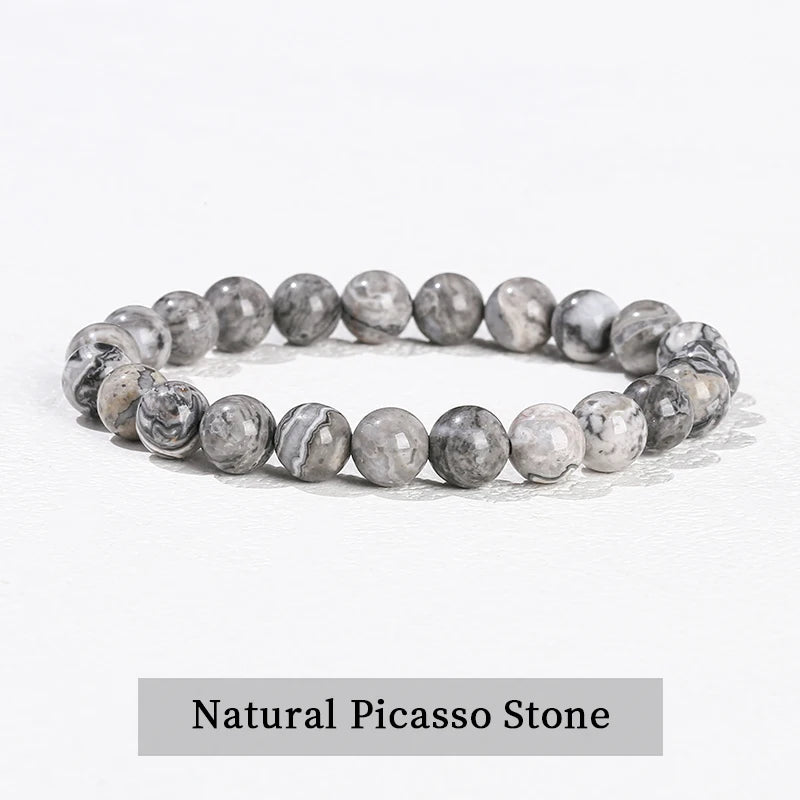Natural Stone Beaded Bracelet