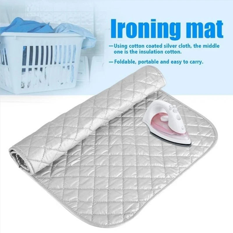 Heat-Resistant Ironing Mat for Laundry Room and Travel