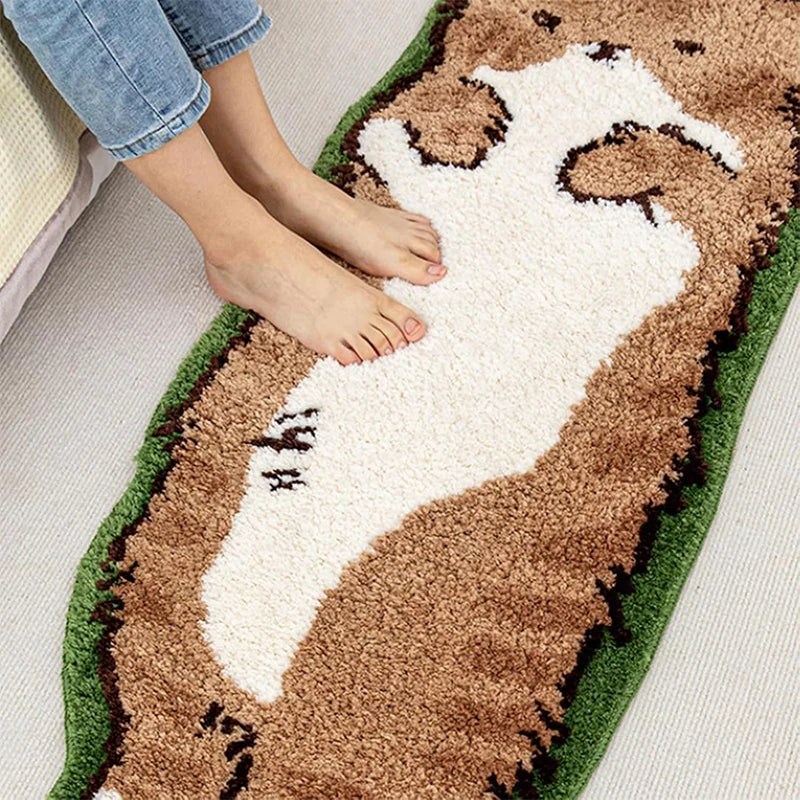 Cute Cat Print Non-Slip Area Rug