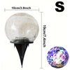 Solar-Powered Cracked Glass Globe Light