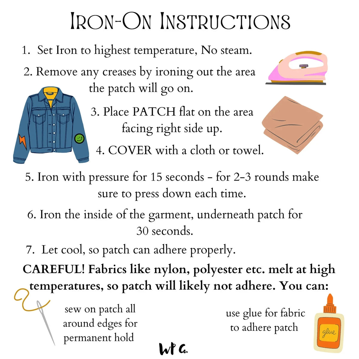 Large White Letter Patch for DIY Clothing Customization