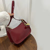 PU Leather Shoulder Bag with Cherry Pendant