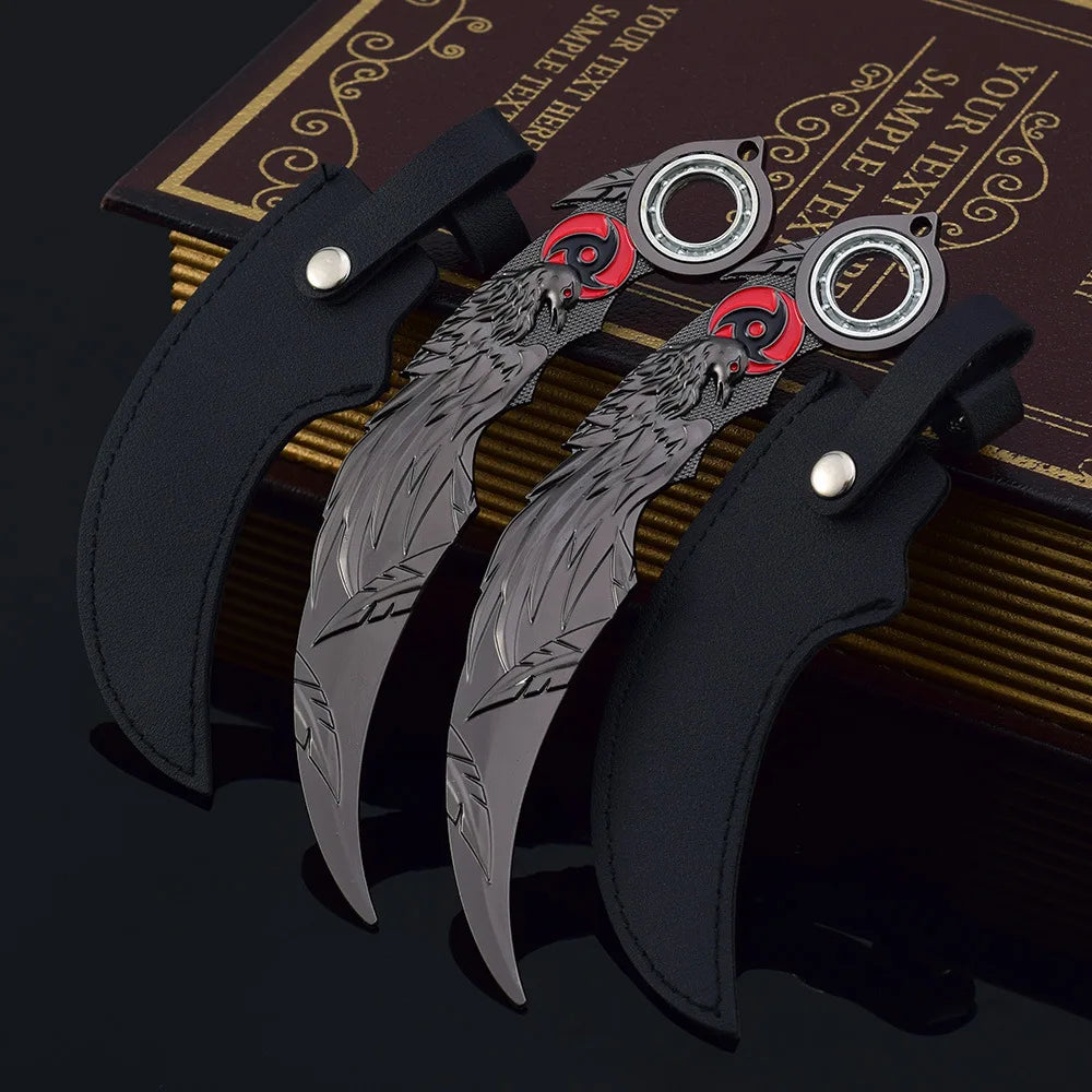 Blue Dragon Claw Folding Knife Model - 18cm Collectible Tactical Karambit